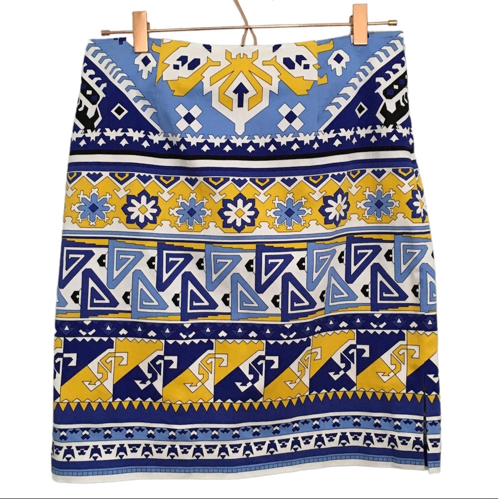 Geometric Print Skirt
